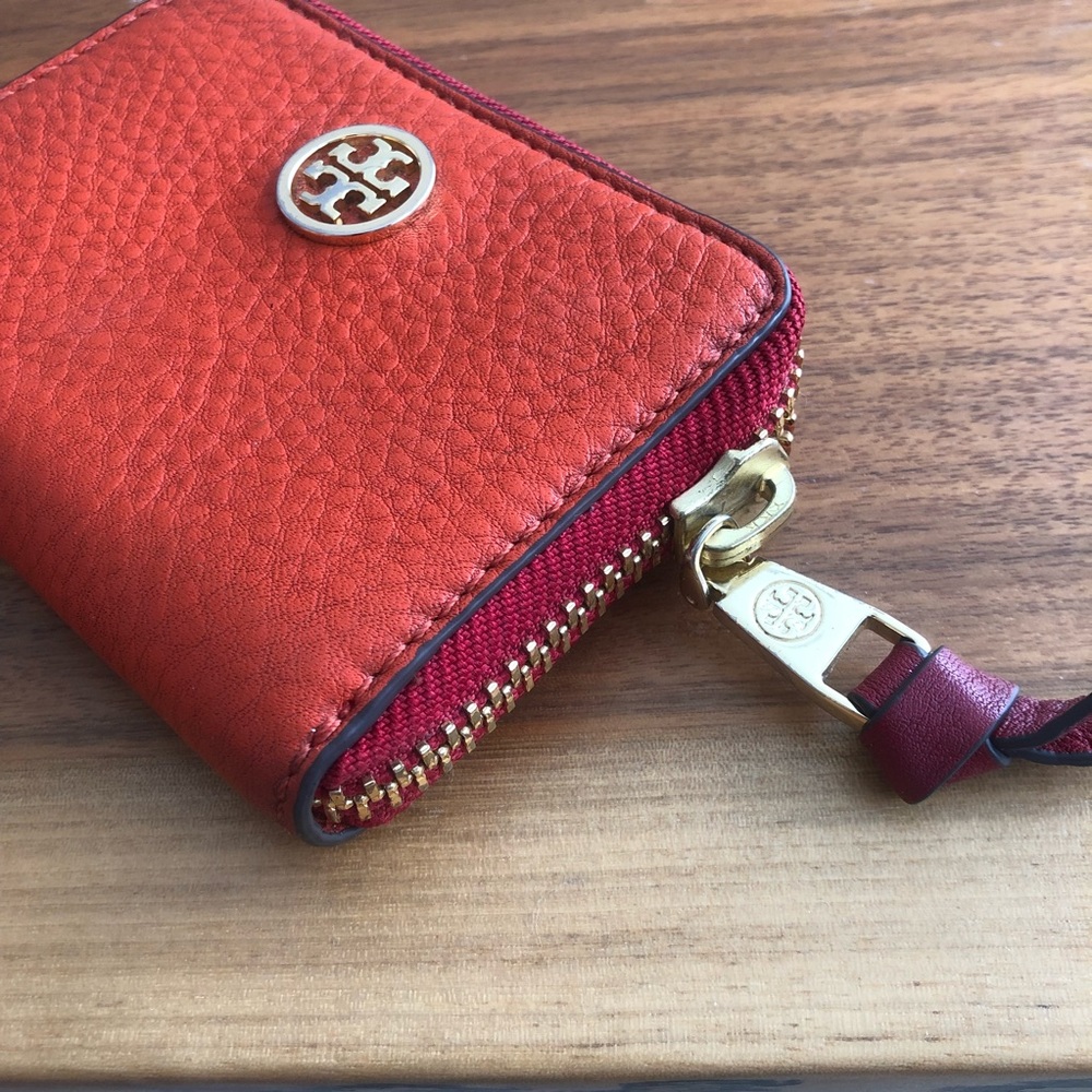 Tory Burch Orange Leather Medium Wallet